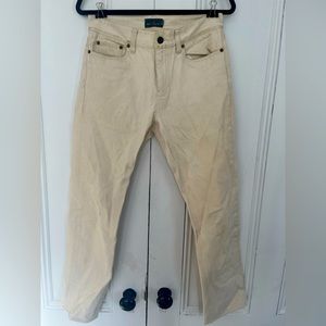 Unisex L.L Bean cream colored pants